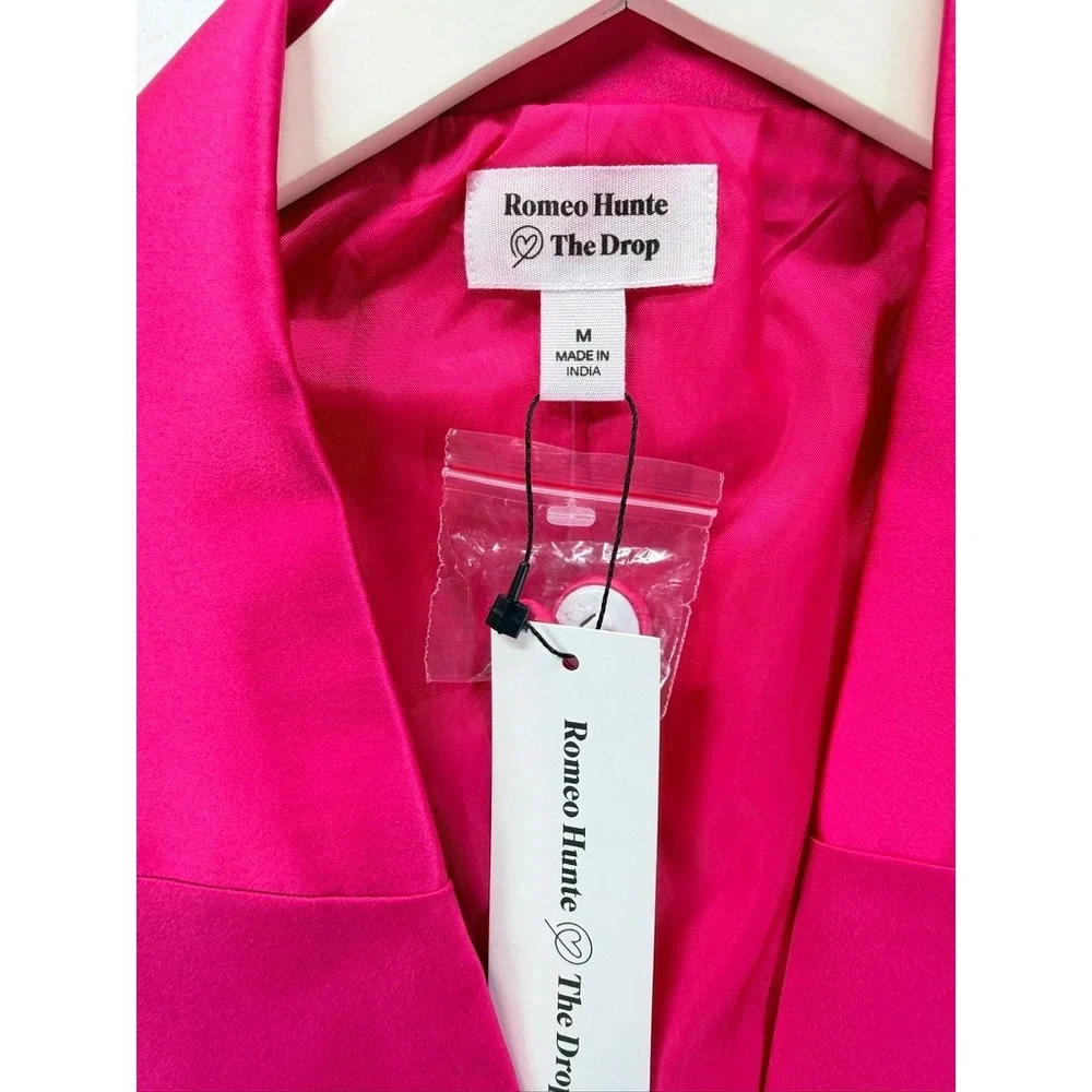 NEW Romeo Hunte x The Drop Hot Pink Cutout Blazer Dress Size M